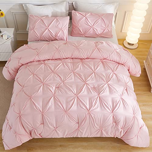 Andency Pink Full Size 3-Piece Comforter Set