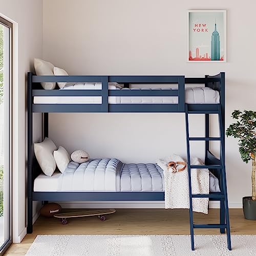 Storkcraft Caribou Twin Bunk Bed – Navy
