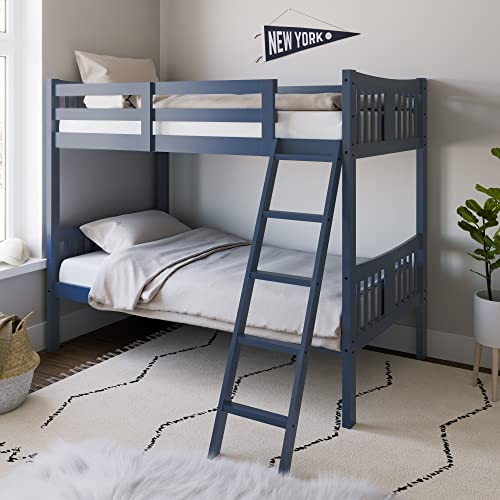 Storkcraft Caribou Twin Bunk Bed – Navy