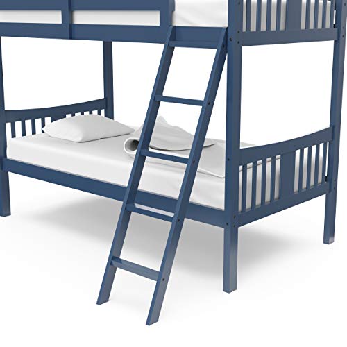 Storkcraft Caribou Twin Bunk Bed – Navy