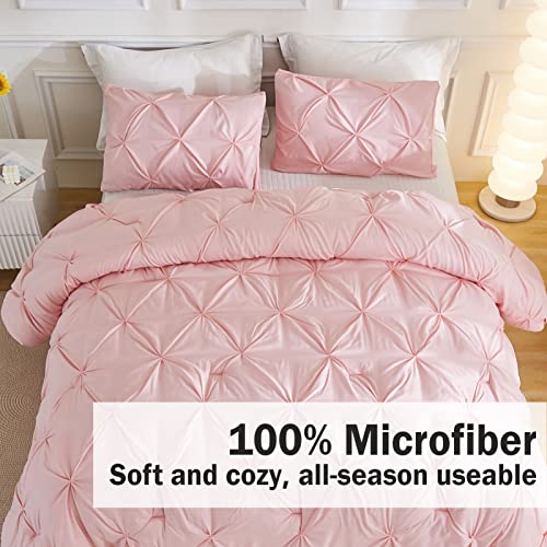 Andency Pink Full Size 3-Piece Comforter Set