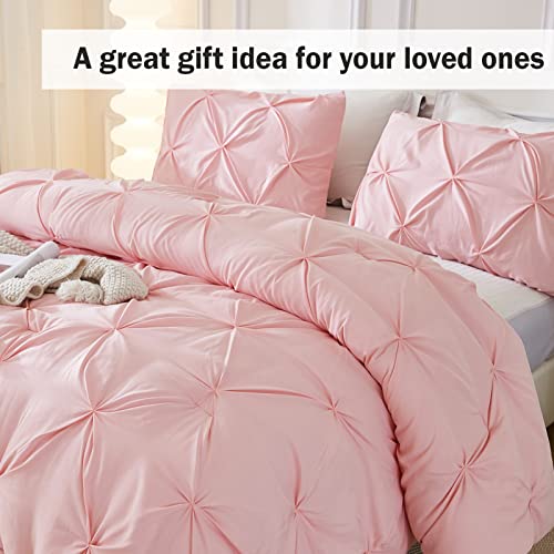 Andency Pink Full Size 3-Piece Comforter Set