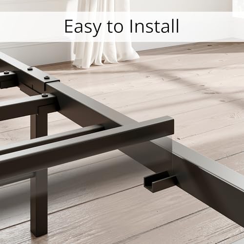 LIKIMIO Full Bed Frame with Storage Headboard