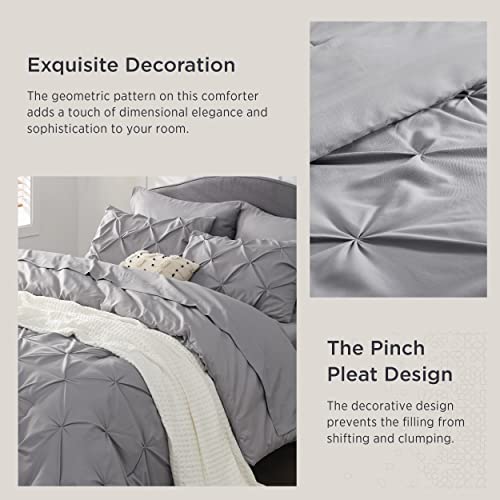 Pintuck Queen Comforter Set - 7 Piece Collection