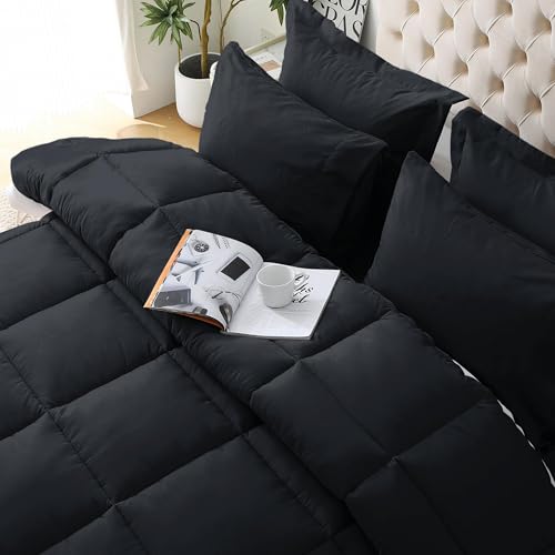 JOLLYVOGUE Ultra-Soft 7-Piece Queen Comforter Set