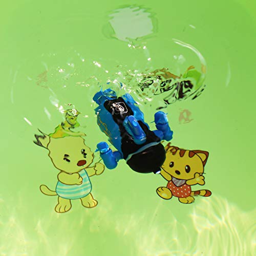 Mini RC Submarine Remote Control Waterproof Toy (Blue)