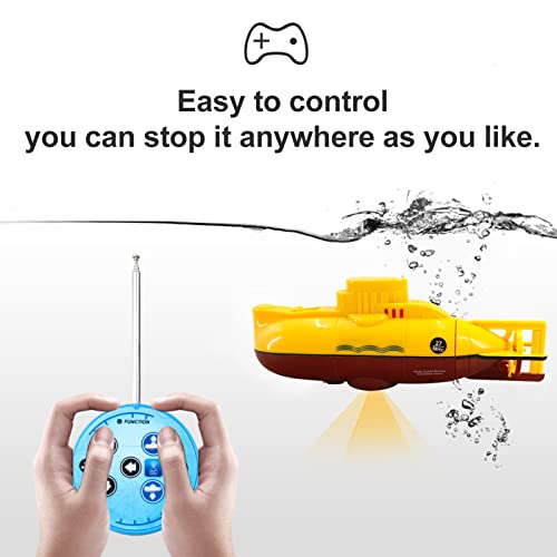 GoolRC Yellow Mini RC Submarine - Waterproof Toy