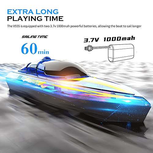Akargol LED RC Boat - Pools & Lakes, 2.4 GHZ
