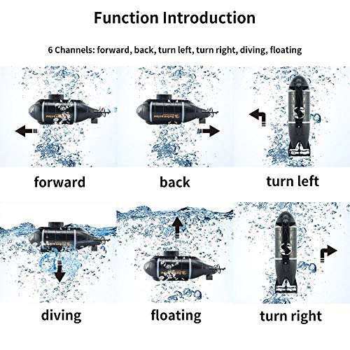 Mini RC Nuclear Submarine: High Speed Waterproof Race Boat