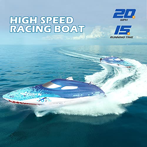 High Speed RC Shark Boat with LED Lights