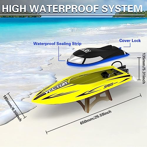 High-Speed Brushless RC Boat for Adults - Vector SR65