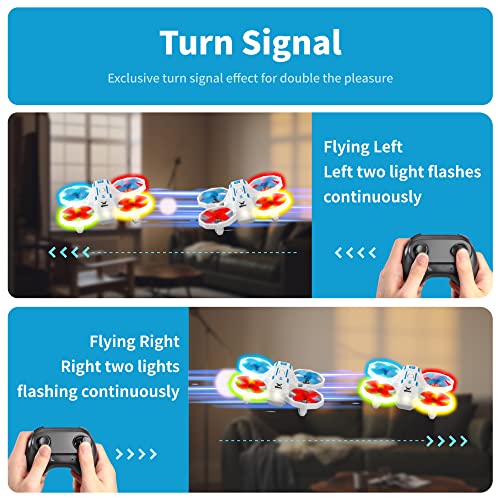 HYG Mini RC Drone with Signal Lights