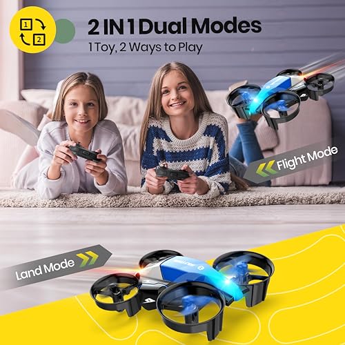 HS210F Mini Drone for Kids - 2-in-1 RC Toy