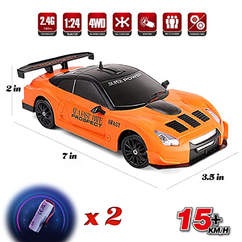 1/24 Scale 4WD RC Drift Car with Lights