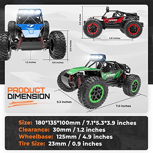 BEZGAR TB201 RC Cars - 1:20 Scale High Speed Monster Truck