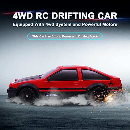 RC Drift Car 1:24 Scale 4WD LED Lights
