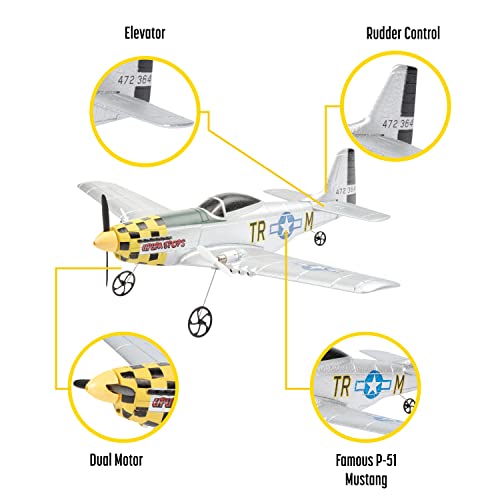 Top Race RC P51 Mustang War Plane
