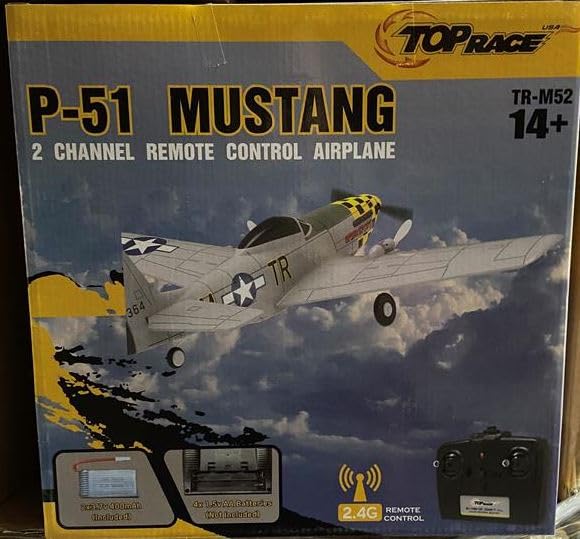 Top Race RC P51 Mustang War Plane