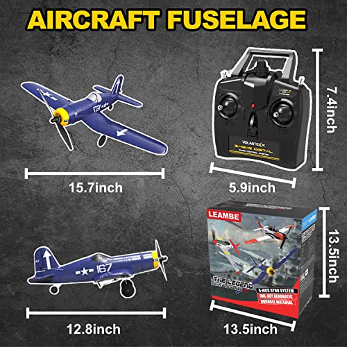4CH RC Plane with One-Key Aerobatic - Perfect Gift for Advanced Kids