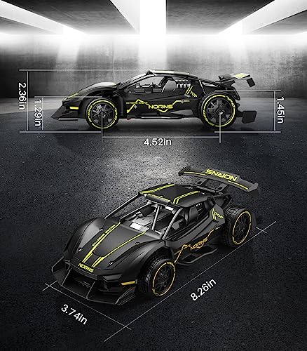 DoDoeleph Fast RC Car - Alloy Frame, 2.4GHz, Rechargeable