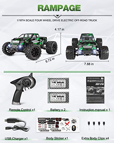 HAIBOXING All Terrain RC Car, 1:18 Scale