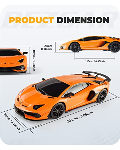 BEZGAR RC Car: 1:24 Scale Lambor Aventador SVJ