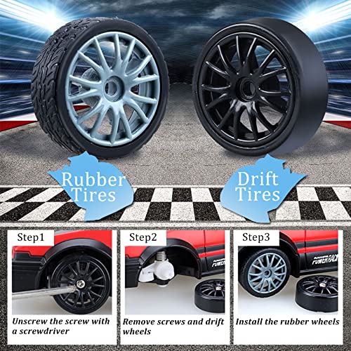 RC Drift Car 1:24 Scale 4WD LED Lights