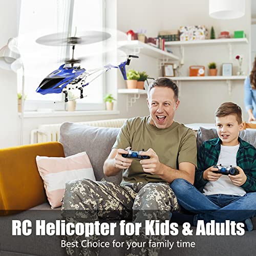 Blue Mini RC Helicopter with Gyro - Cheerwing S107/S107G