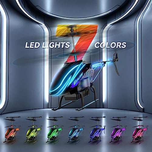 30Mins Flight RC Helicopter with LED Lights and Stabilizer
