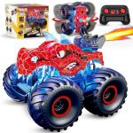 RC Dinosaur Car: Spray, Light, Sound, 2 Batteries
