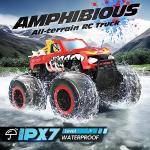 DEERC 1:16 Amphibious RC Monster Trucks - Waterproof