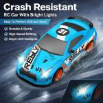 High Speed RC Drift Car - 1:24 Scale - LED Lights