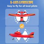 HAWK'S 2 CH RC Airplane - Red