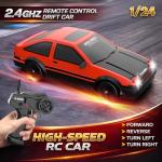 RC Drift Car 1:24 Scale 4WD LED Lights
