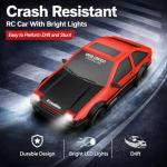 RC Drift Car 1:24 Scale 4WD LED Lights