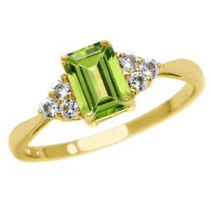 Blue Sapphire Octagon Sterling Silver Engagement Ring, Size 6.5