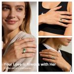 Emerald Toi Et Moi Ring Sterling Silver Gold Plated