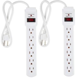 Amazon Basics 6-Outlet Surge Protector Power Strips