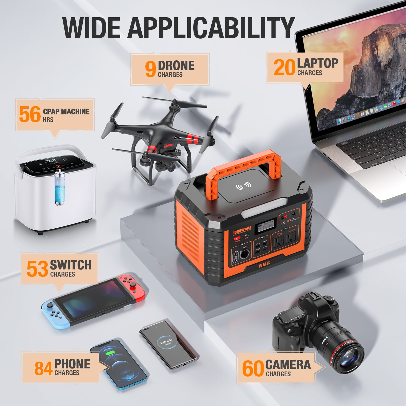 1000W Solar Portable Generator for Preppers