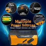 FosPower Emergency Weather Radio & Power Bank