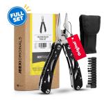 Black Stainless Steel Pocket Multi-Tool Kit