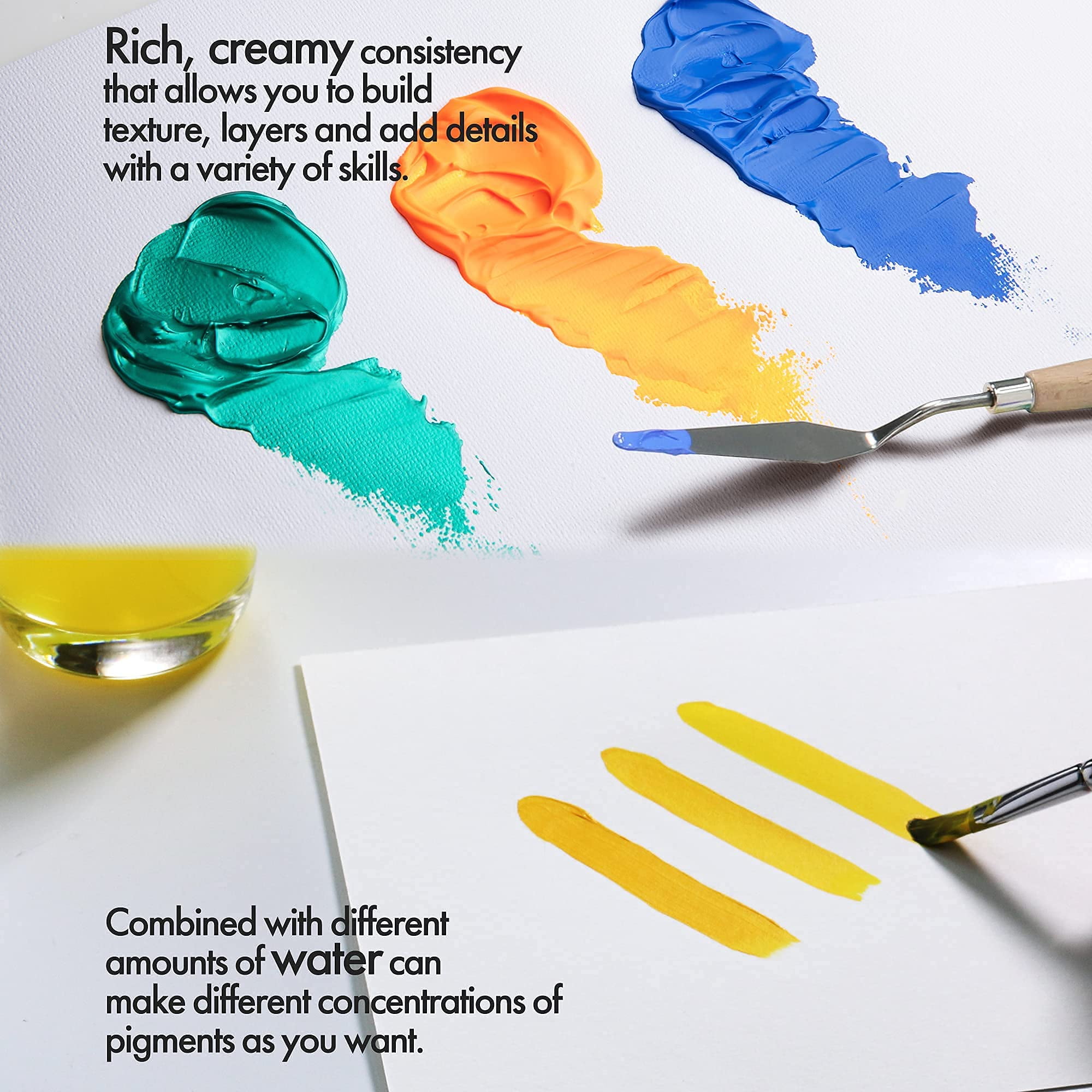 ARTIFY Heavy Body Acrylic Paint Set, 36 Colors