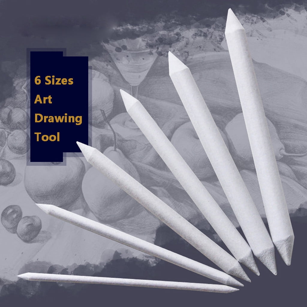 6 Blending Tortillons for Art Drawing Sketching