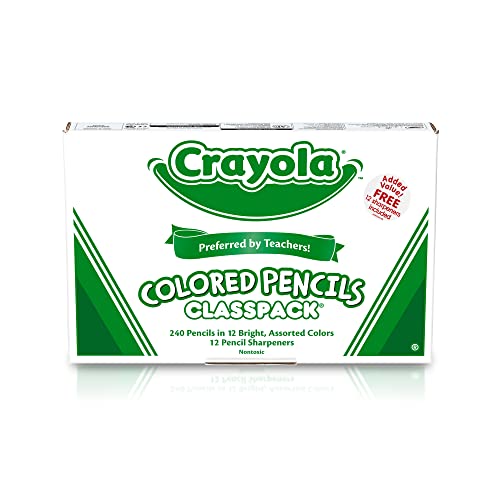 Bulk Colored Pencils for Classroom, 240 Count