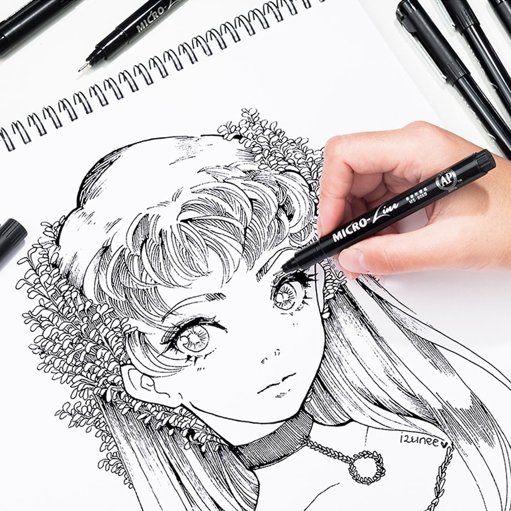8 Calligraphy Brush Pens for Writing & Drawing