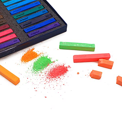 Artecho 48 Premium Soft Pastels for Artistry