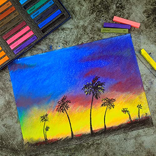 Artecho 48 Premium Soft Pastels for Artistry