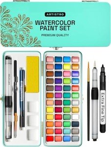 48 Color Portable Watercolor Set for Artists