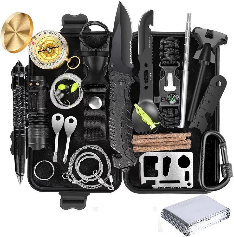 Ultimate 35-in-1 Survival Kit for Outdoor Adventures