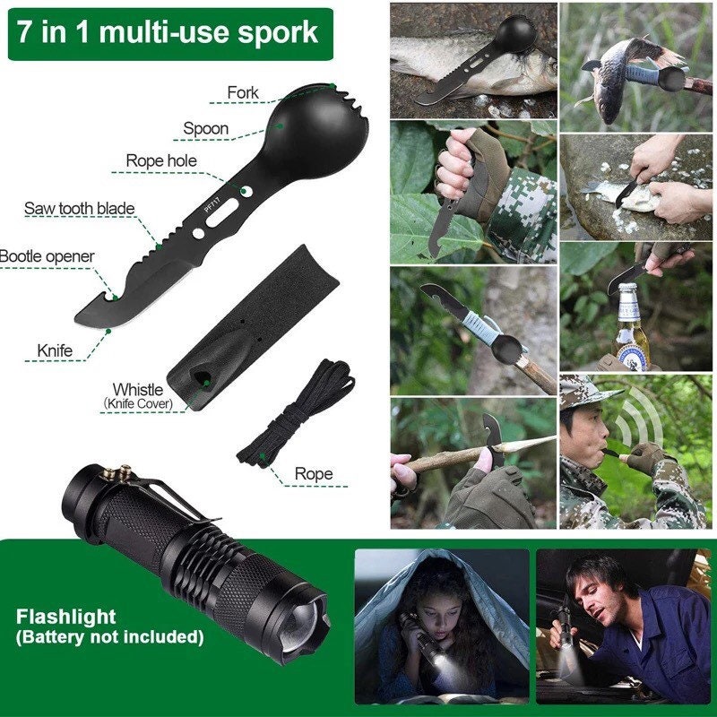 Ultimate 35-in-1 Survival Kit for Outdoor Adventures